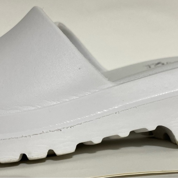Rough Helium womens Platform Wedge Slide Sandals White size 11 - Picture 12 of 16